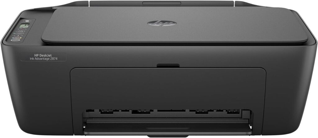 Impressora Multifuncional HP Deskjet Ink Advantage 2874 Colorida, Wi-Fi Scanner, USB. Tecnologia de impressão Jato de Tinta Térmico. Funções: Impressão, cópia, digitalização. Cor ‎Preta (6W7G2A)