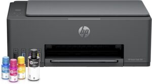 Impressora Multifuncional HP Smart Tank 584 Tanque de Tinta Colorida Wi-Fi com autorreparo, USB - Impressora, Copiadora e Scanner Cor: ‎Cinza Chumbo (5D1C1A)